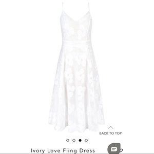 City Chic Ivory Love Fling Dress